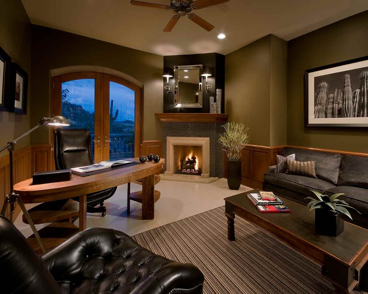 cozy living room office ideas